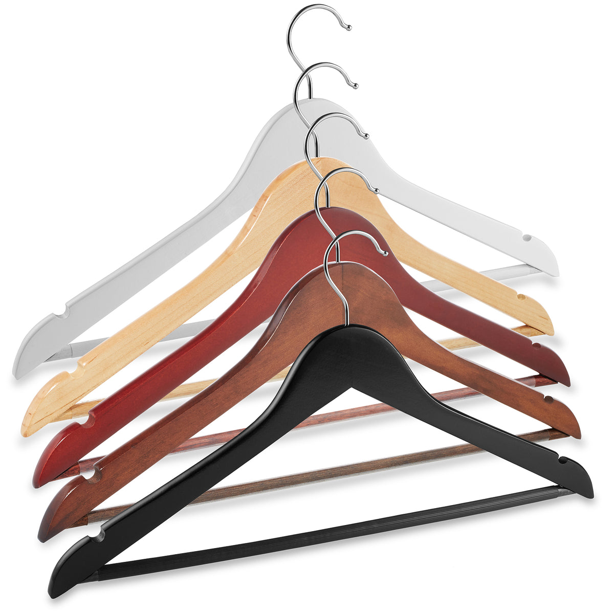 Casafield 50 Gray Velvet Suit Hangers - Space-Saving Non-Slip Clothes Hanger