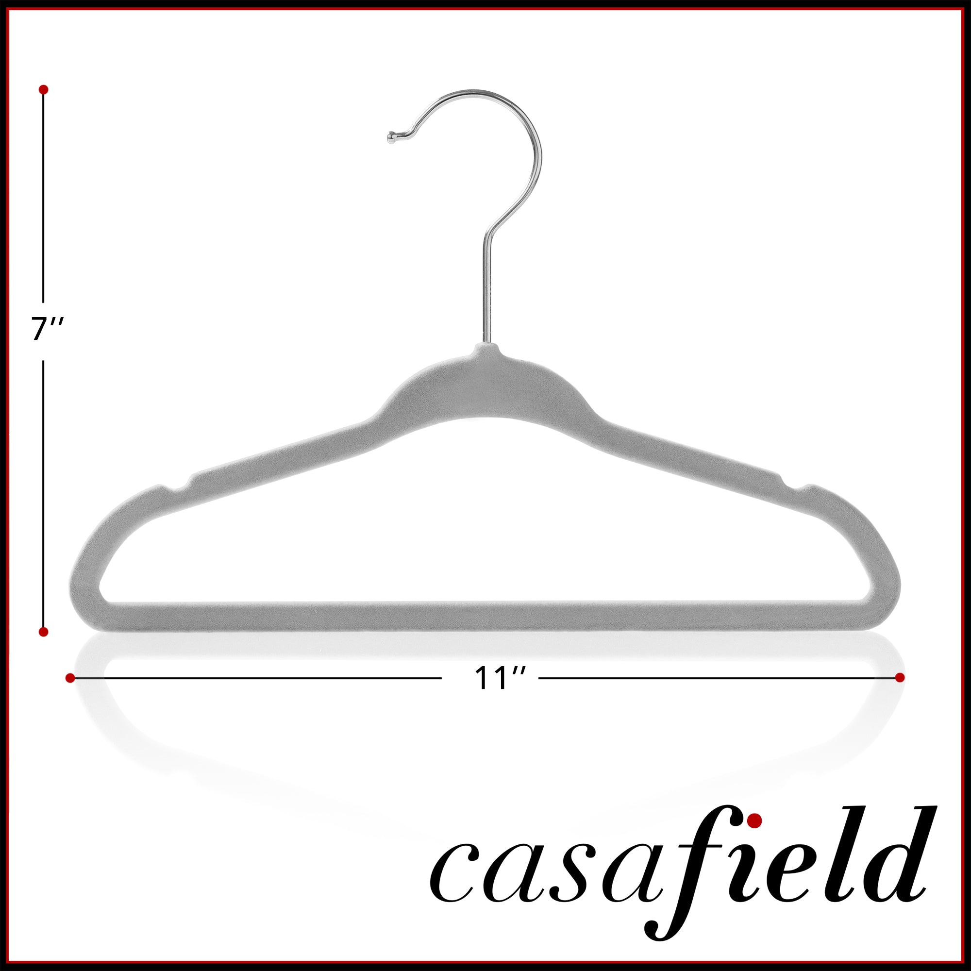 Casafield 100 Velvet Kid's Hangers - 14 Size for Children's Clothes