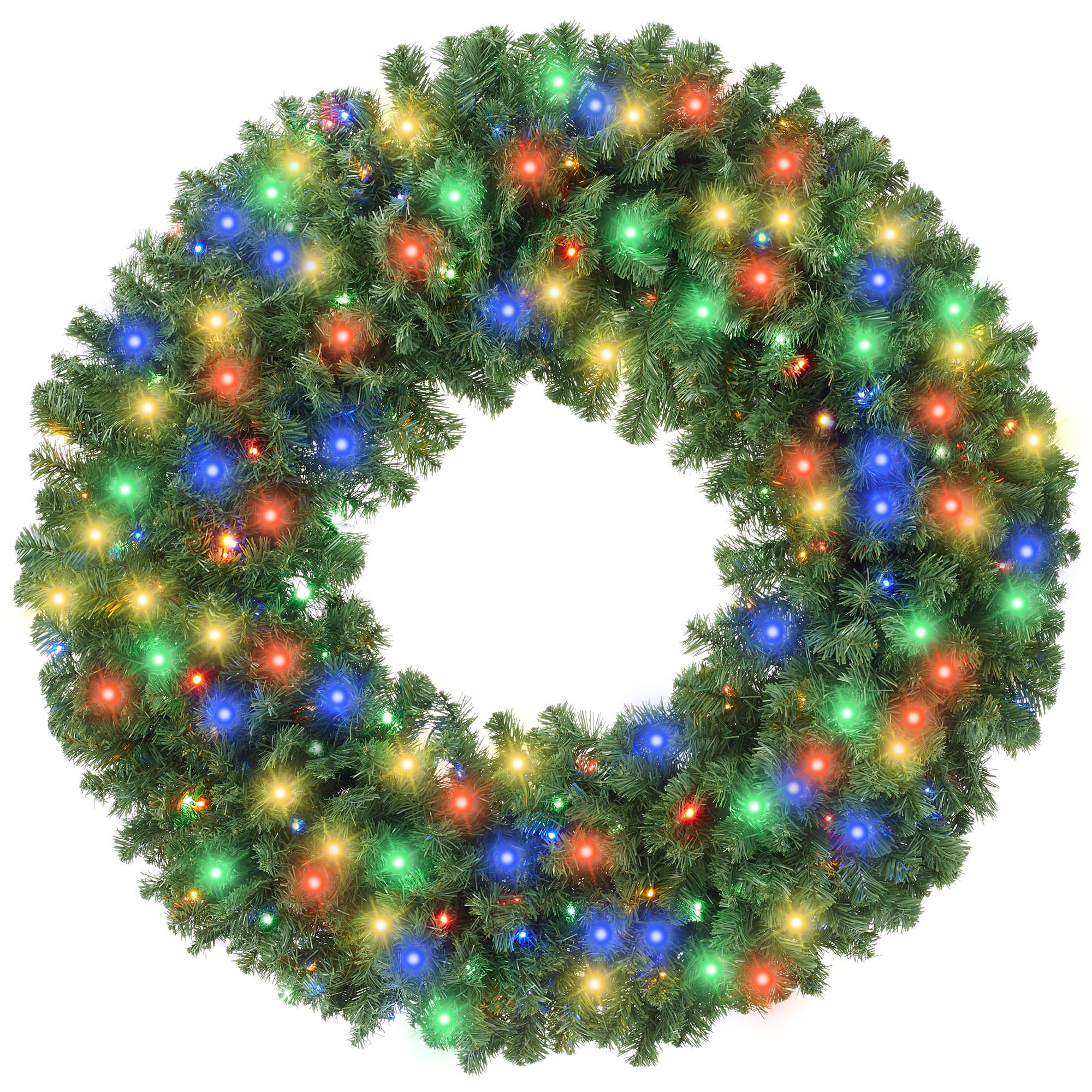 Green Fir Artificial Holiday Christmas Wreath Holiday Décor