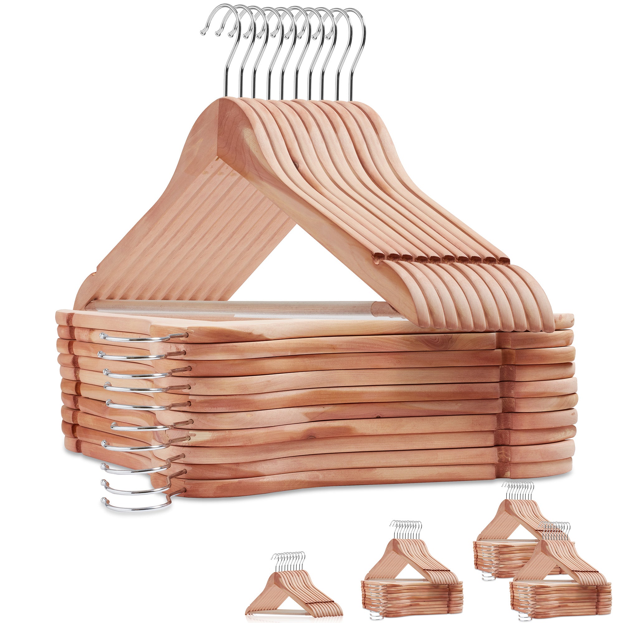 Red Cedar Wooden Suit Hangers